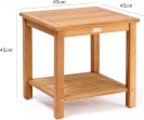Zahradní stolek teak 45x45cm