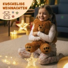 Hnědý plyšový medvěd 50 cm se srdcem