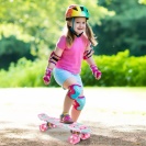 Svítící skateboard květy LED RGB KOLEČKA