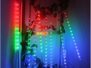Kouzelná světla vánoční diamantový déšť barevné 288 LED