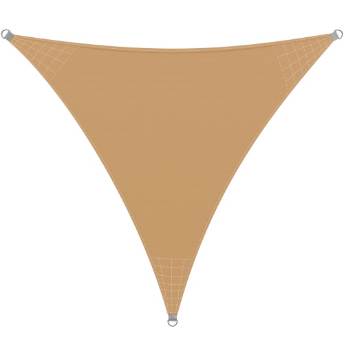 Stínící plachta celta trojúhelník 5x5x5m 200g/m písková