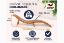 Skládací zahradní lehátko Savora z akácie