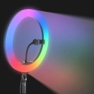 Prstencová LED lampa se stativem ZD67D 210cm
