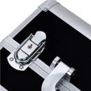 Kosmetický kufřík 35x25x31cm stříbrno-černý CA34B