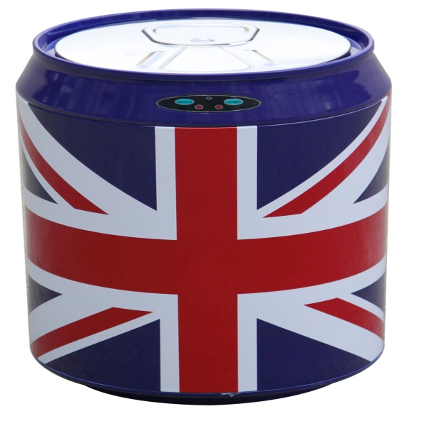 Bezdotykový odpadkový koš 30l UK vlajka