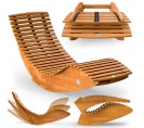 Zahradní ergonomické lehátko BENY z akácie