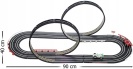 ZÁVODNÍ AUTODRÁHA 2 AUTA FORMULE 1 1:64 388 cm