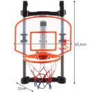 Kruzzel Dětský basketbalový koš na dveře s počítadlem a míčem