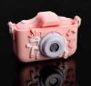 Digitální fotoaparát pro děti Koník X5 růžový 64 GB karta 