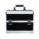 Kosmetický kufřík 35x25x31cm stříbrno-černý CA34B