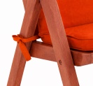 Sada sedáků na zahradní židli VANAMO 6 kusů - oranžová
