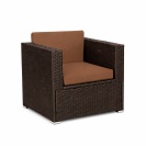 Ratanová sedací sestava Felix 2+1 - hnědá