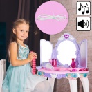 MalPlay Toaletní stolek MALÁ PRINCEZNA s kouzelnou hůlkou a MP3