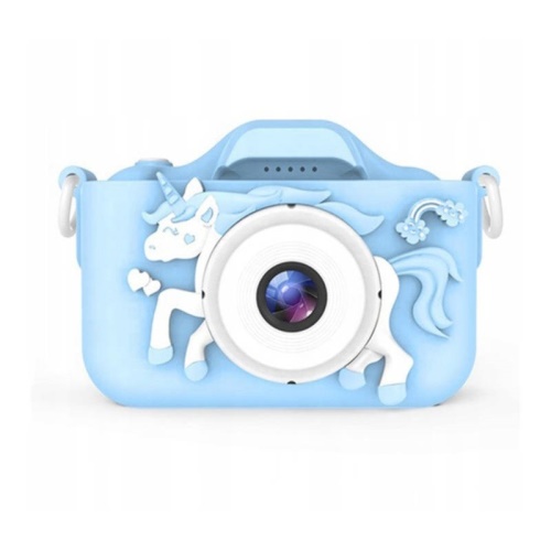 Digitální fotoaparát pro děti Koník X5 modrý 64 GB karta