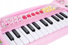 Elektronické piáno s mikrofonem růžové 25 kláves