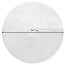 Podložka pod vánoční stromeček, chlupatá, 150 cm, bílá Ruhhy 22228