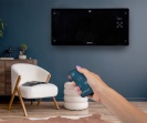 Skleněný konvekční ohřívač Eco Wifi termostat 2000W černý