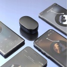 E6s BLUETOOTH Bezdrátová sluchátka TWS Powerbank černá