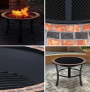 Zahradní ohniště s mozaikovými dlaždicemi Fuoco