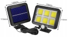 Izoxis 10719 Solární venkovní 120 LED osvětlení, pohybový senzor