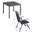 Zahradní sedací sestava Norel 5-dílná