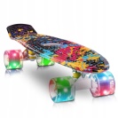 Svítící skateboard LED RGB KOLEČKA