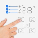 Skleněný konvekční ohřívač Eco Wifi termostat 2000W