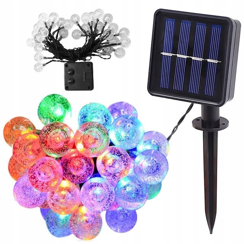 Zahradní 40 LED girlanda 7m barevná
