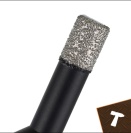 Diamantová děrovací sada 5ks + adaptér