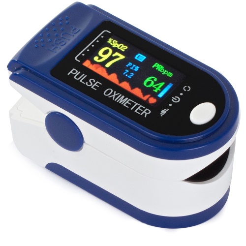 ISO 13583 Prstový pulzní oxymetr LCD