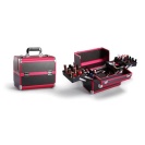 Kosmetický kufřík 35x25x31cm růžovo-černý CA34A