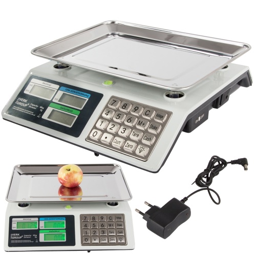 Verk 17115 Digitální stolní váha 40kg/5g bílá