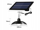 Izoxis Solární závěsné LED lampy s dálkovým ovládáním, IP44, 2200mAh černá
