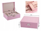 Elegantní šperkovnice a organizér na bižuterii - růžová