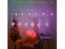 Vánoční světelný závěs hvězdy 138 LED barevné