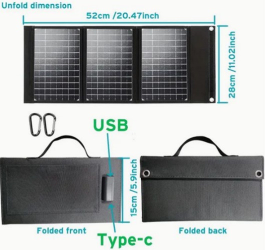 Přenosný solární panel