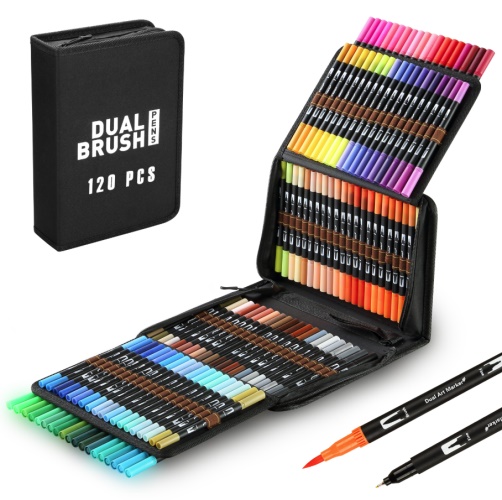 Kreativní sada oboustranných fixů 120ks