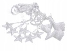 Vánoční světelný závěs 120 LED hvězdy teplá bílá VK26212