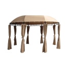 Zahradní altán pavilon DEU Monaco 530cm x 350cm béžová