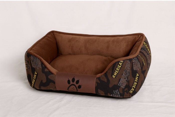 Pelíšek pro psa / kočku L - Maskáč - hnědý