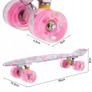 Svítící skateboard květy LED RGB KOLEČKA