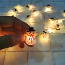 Vánoční 20 LED girlanda Sněhuláci 2m