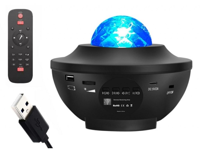 Projektor Bluetooth LED USB MP3 Crystal Magic Disco Ball