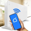 Skleněný konvekční ohřívač Eco Wifi termostat 2000W