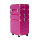 CA19E Kosmetický kufřík na kolečkách 3v1 61X36X25cm červená