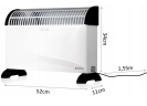 ML CH2500DW Elektrický konvektor ohřívač 750/1250/2000W