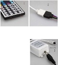 Dekorativní RGB LED pásek 8mm x 5m s dálkovým ovládáním IP20 300 LED