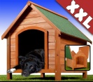 Leopet Bouda domeček pro psy dřevěný XXL