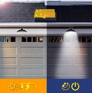 Solární pouliční osvětlení - dvojitá lampička + ovladač