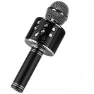 WS858L PODSVÍCENÝ BEZDRÁTOVÝ MIKROFON KARAOKE černý